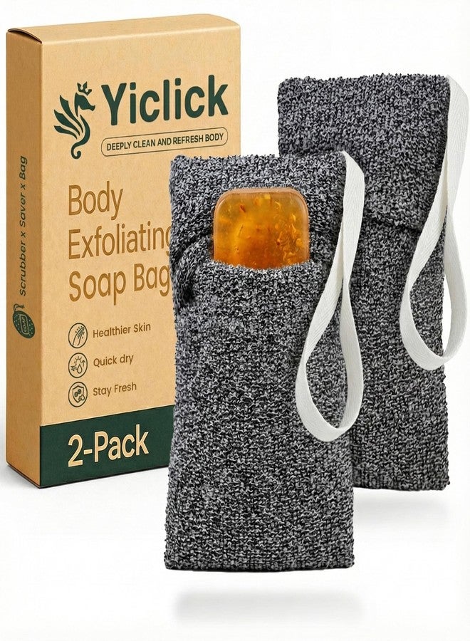 Yiclick Soap Savers for Bar Soap, Soap Bags for Soap Bars, Exfoliating Mesh Loofah Pouch, Bar Soap Holder for Shower Bath, Soap Mesh Net Sock, Body Scrubber, Soap Loofah Sponge for Bathing & Scrubbing - Image 1